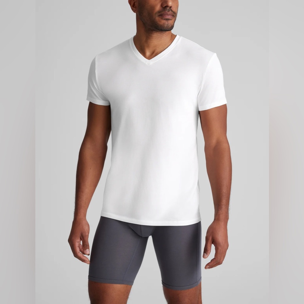 Tommy John Cool Cotton High V-Neck Modern Fit tshirt